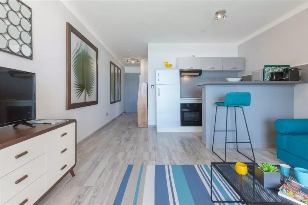 Le Petrel Blanc - Appartement Sur La Plage De La Souris Blanche Trois Bassins Esterno foto